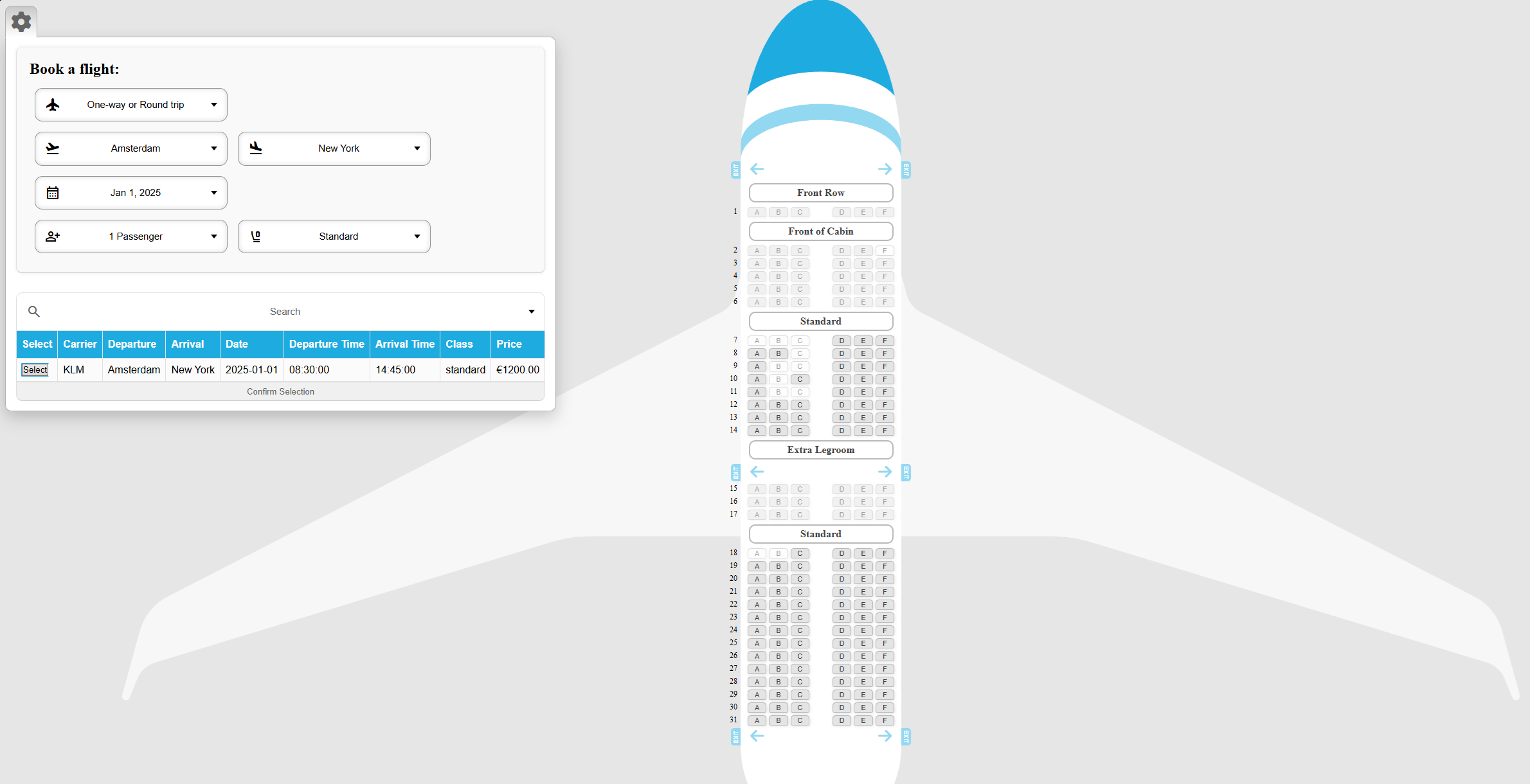 PHP Seat Reservation
